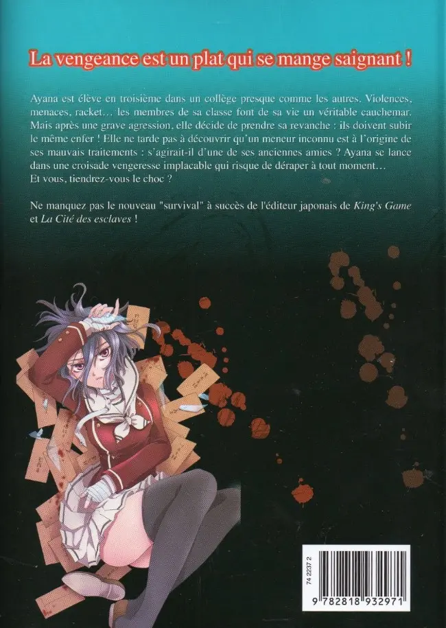 Verso de l'album Revenge Classroom 1