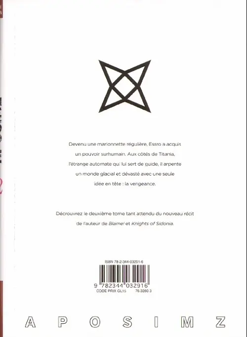 Verso de l'album Aposimz la planète des marionnettes 02