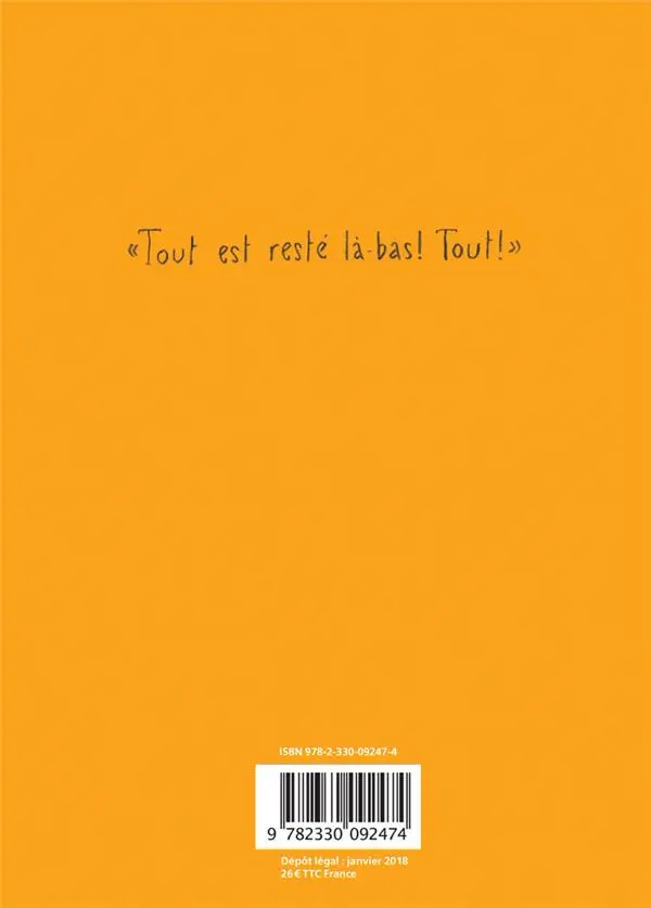 Verso de l'album La Terre perdue
