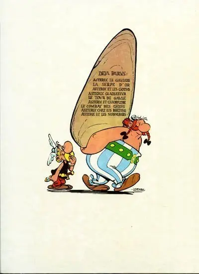 Verso de l'album Astérix Tome 9 Astérix et les Normands
