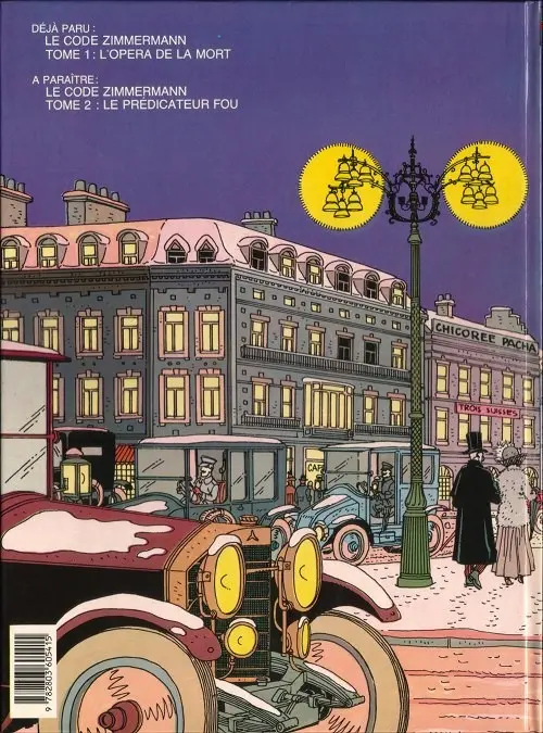Verso de l'album Victor Sackville Tome 1 Le code Zimmermann - L'opéra de la mort