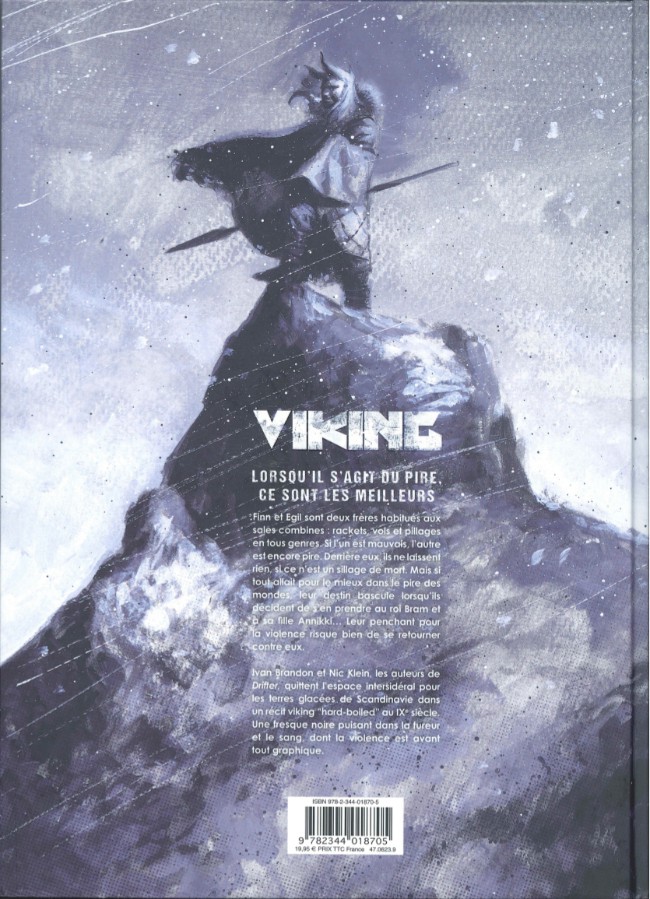 Verso de l'album Viking - Un long feu de glace