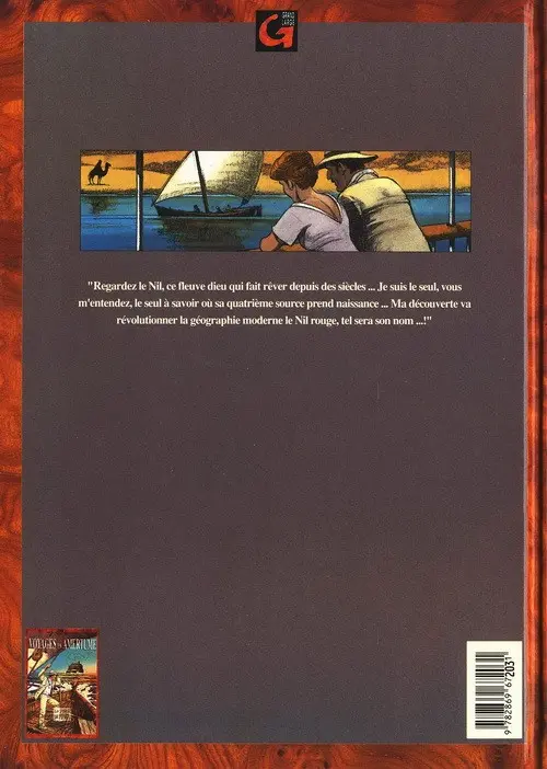 Verso de l'album Voyages en Amertume Tome 2 Quand le Nil deviendra rouge