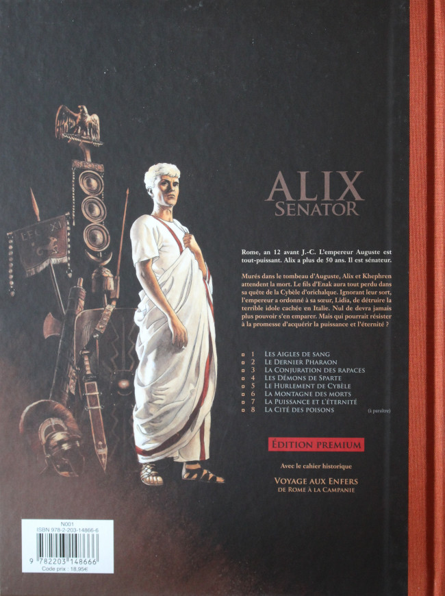 Verso de l'album Alix Senator Tome 7 La puissance et l'éternité
