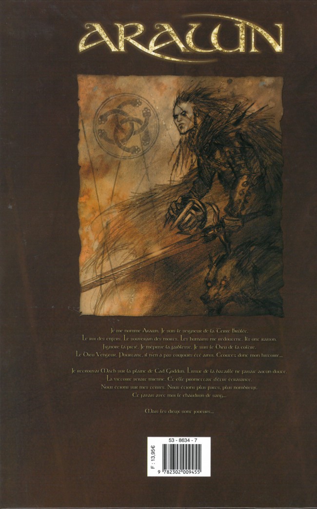 Verso de l'album Arawn Tome 3 La bataille de Cad Goddun