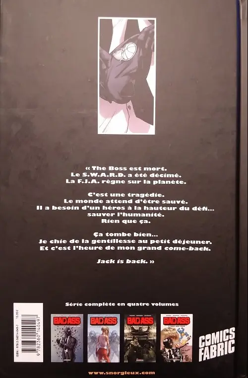 Verso de l'album Bad Ass Tome 4 Very Bad Team