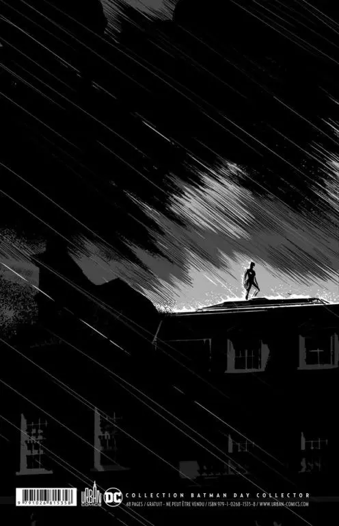 Verso de l'album Batman : À la vie, à la mort