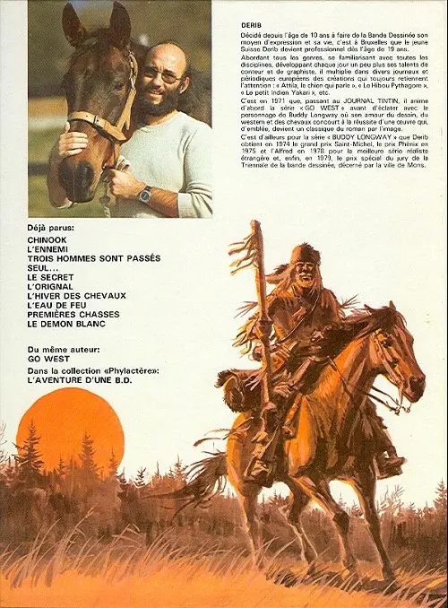 Verso de l'album Buddy Longway Tome 6 L'orignal