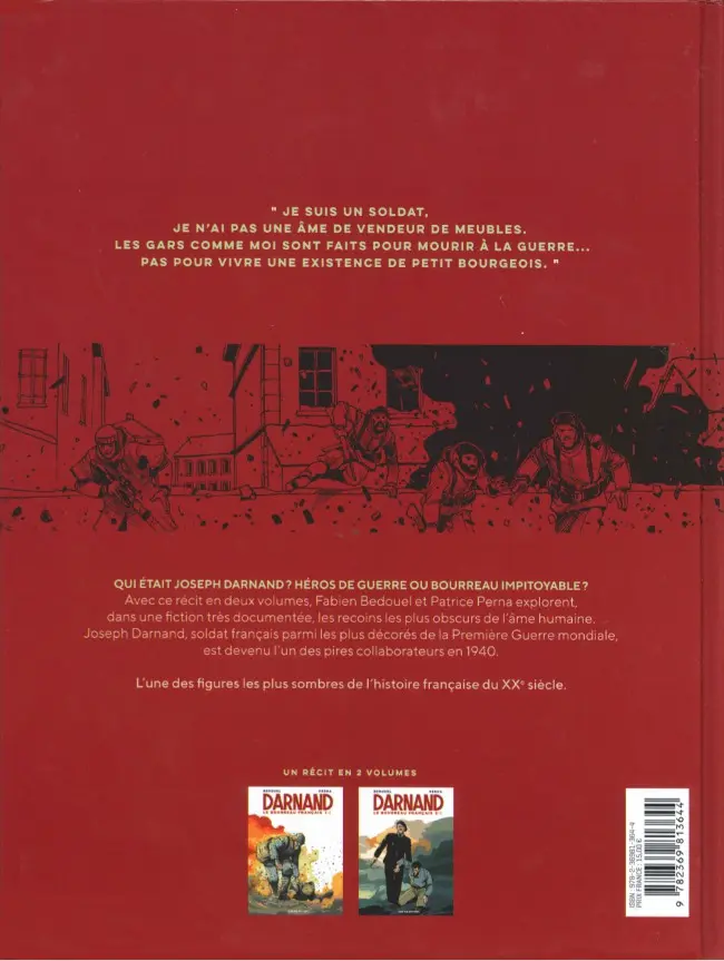 Verso de l'album Darnand, le bourreau français 1/2