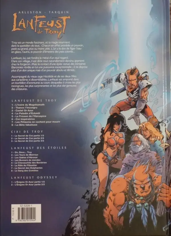 Verso de l'album Lanfeust de Troy Tome 5 Le frisson de l'Haruspice