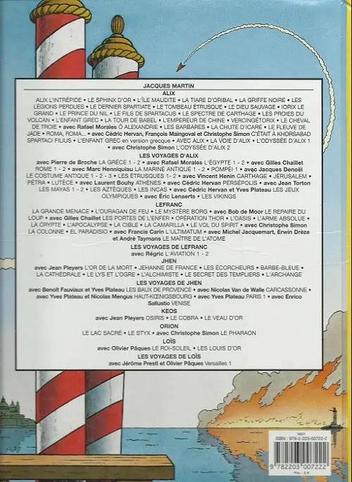 Verso de l'album Lefranc Tome 7 L'oasis