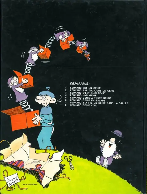 Verso de l'album Léonard Tome 2 Léonard est toujours un génie