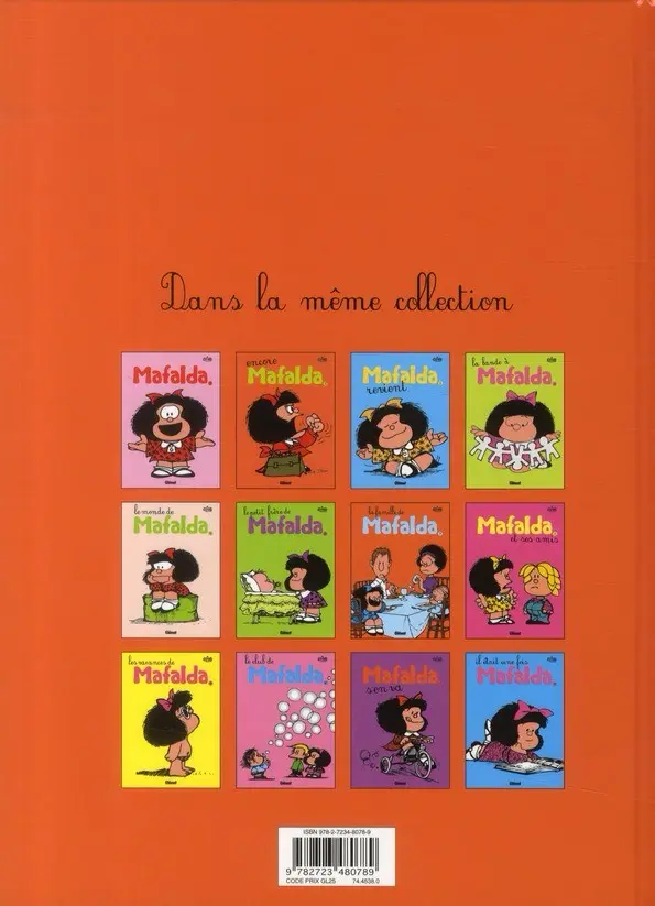 Verso de l'album Mafalda Tome 7 La famille de Mafalda