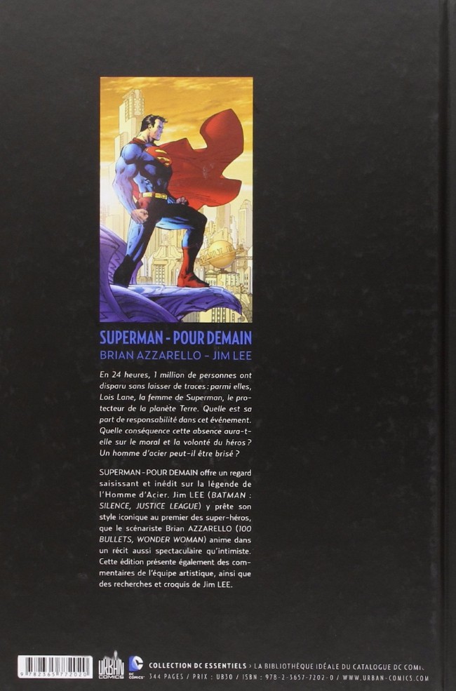 Verso de l'album Superman - Pour demain Pour demain