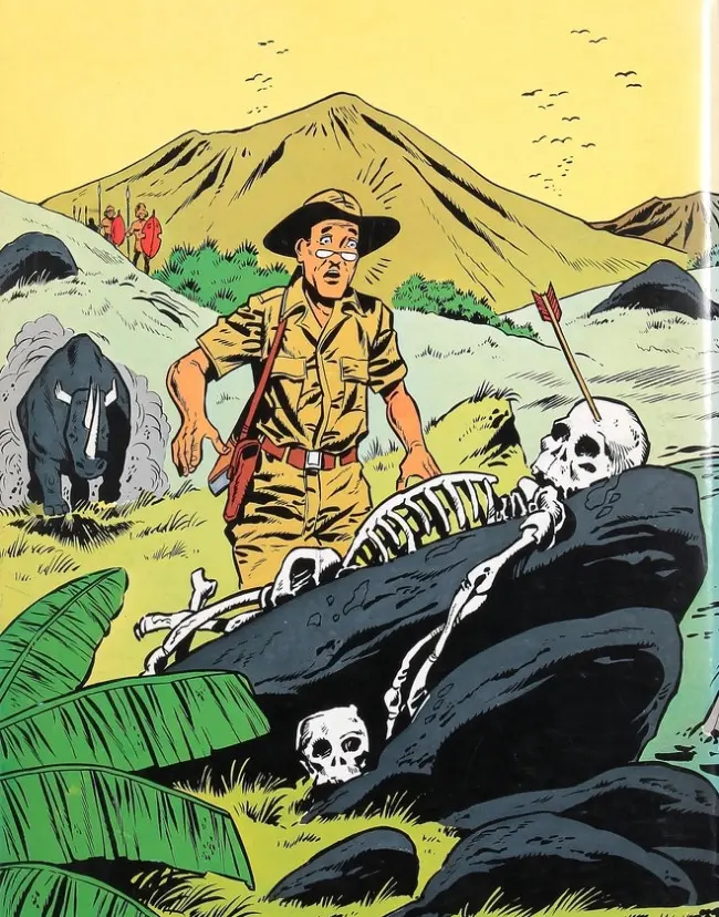 Verso de l'album Tiger Joe Tome 1 Le cimetière des éléphants