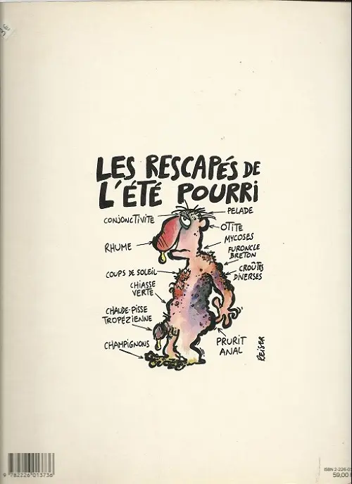 Verso de l'album Vive les vacances !