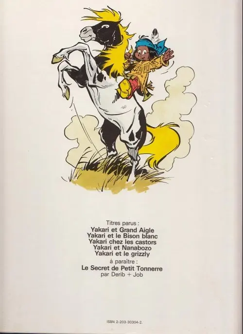 Verso de l'album Yakari Tome 4 Yakari et Nanabozo