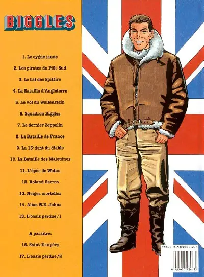 Verso de l'album Biggles Tome 15 L'Oasis perdue 1