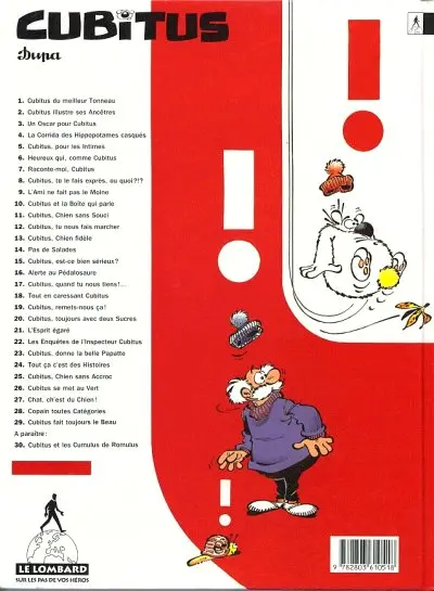 Verso de l'album Cubitus Tome 29 Cubitus fait toujours le beau