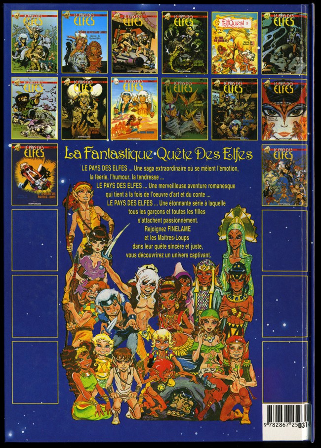 Verso de l'album ElfQuest - La Fantastique quête des elfes Tome 14 L'esprit noir