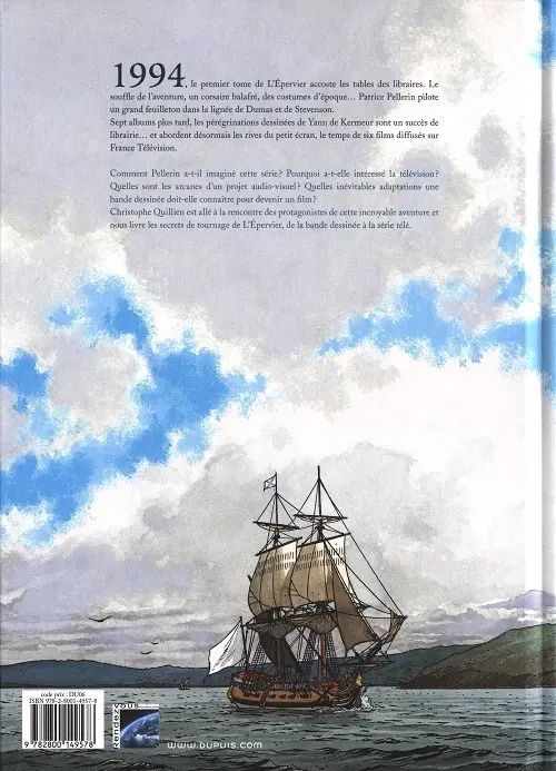Verso de l'album L'Épervier L'Épervier, secrets de tournage