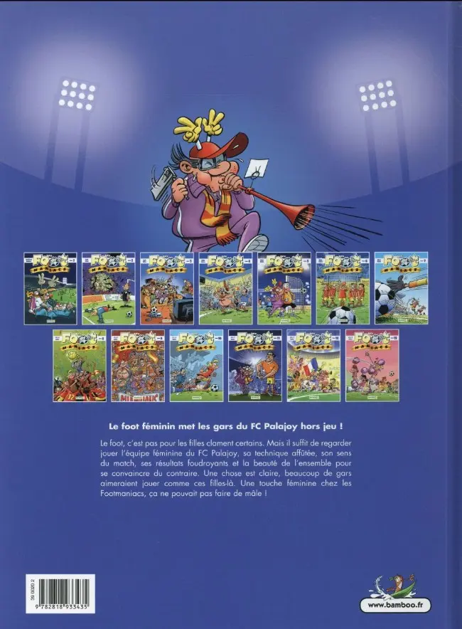 Verso de l'album Les Foot-maniacs Tome 13