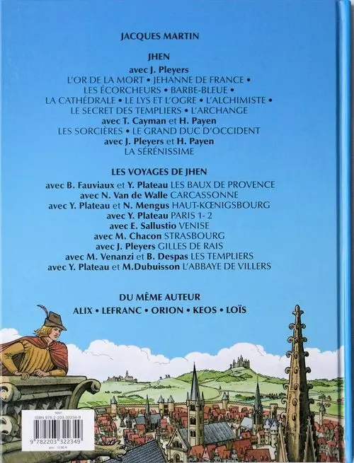 Verso de l'album Les voyages de Jhen Tome 12 Bruxelles