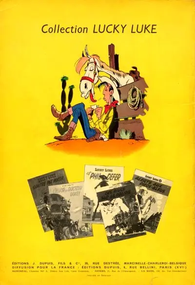 Verso de l'album Lucky Luke Tome 11 Lucky Luke contre Joss Jamon