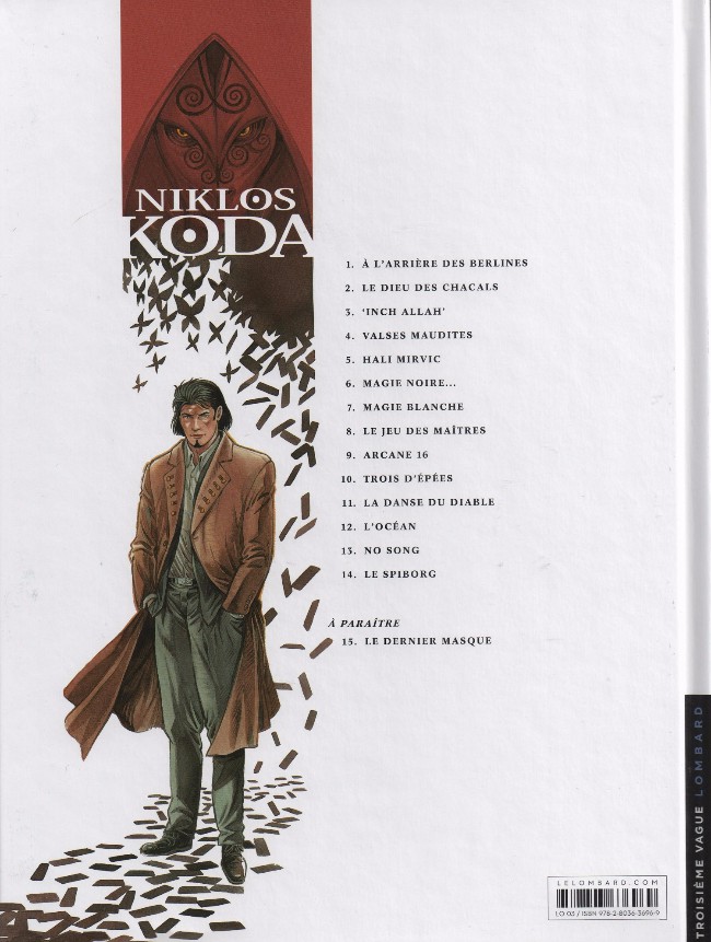 Verso de l'album Niklos Koda Tome 14 Le Spiborg