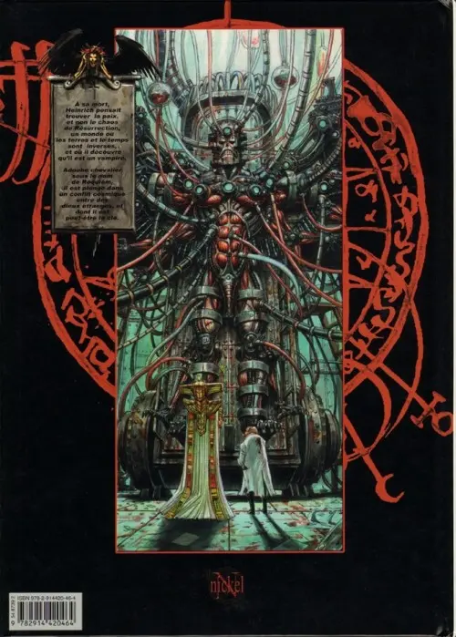 Verso de l'album Requiem Chevalier Vampire Tome 11 Amours défuntes