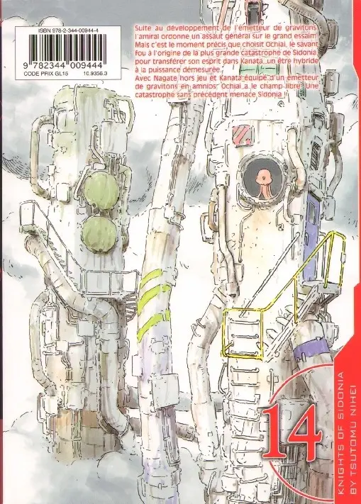 Verso de l'album Knights of Sidonia 14
