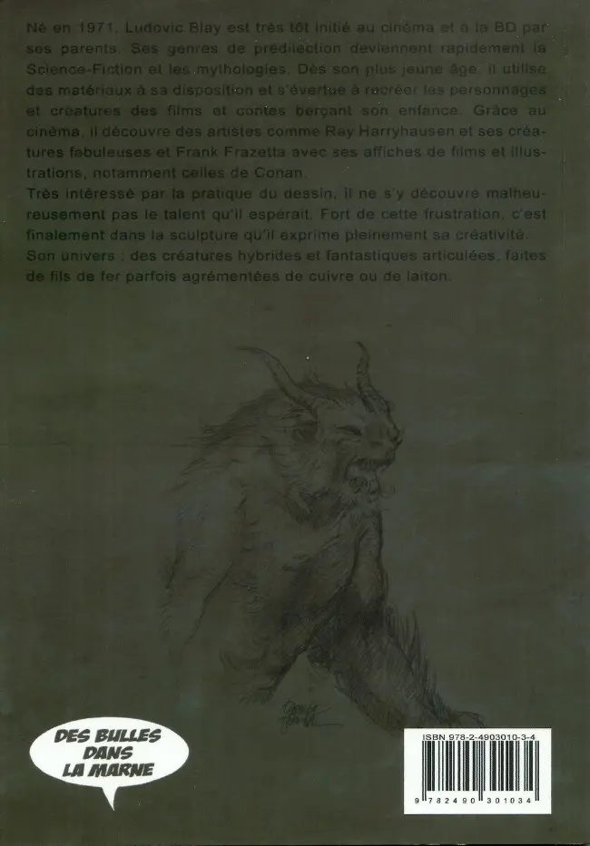 Verso de l'album Artbook Artbook by Ludovic Blay