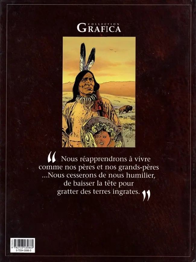 Verso de l'album Black Hills 1890 Tome 2 La voie du guerrier