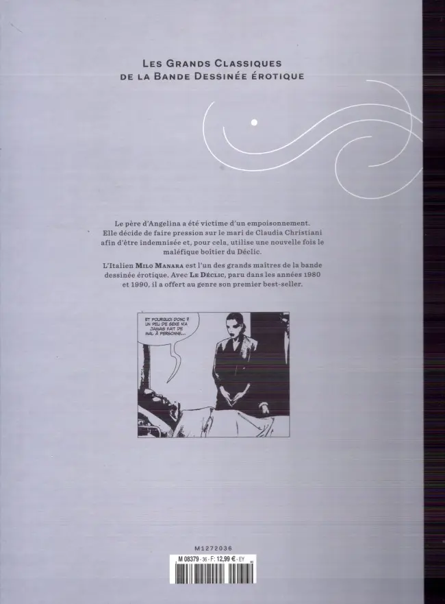 Verso de l'album Les Grands Classiques de la Bande Dessinée Érotique - La Collection Tome 36 Le Déclic - tome 4
