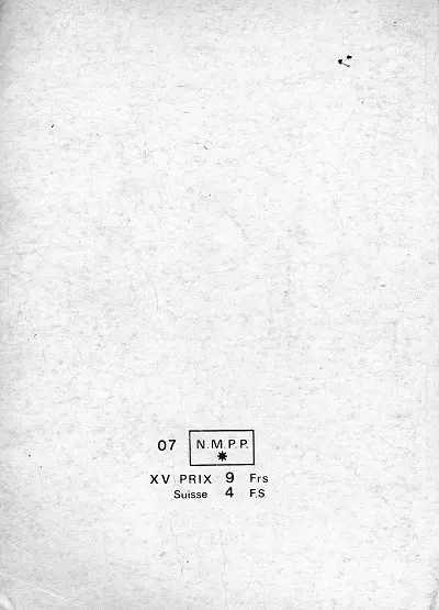Verso de l'album Strange Album N° 42