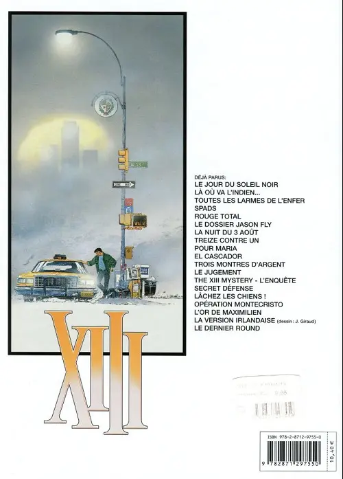 Verso de l'album XIII Tome 12 Le jugement