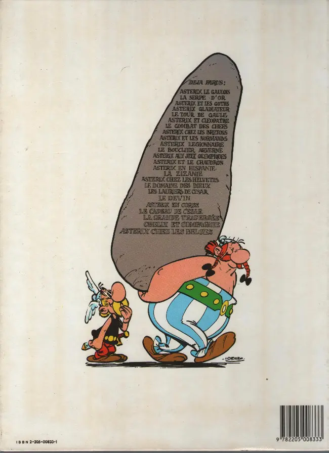 Verso de l'album Astérix Tome 21 Le cadeau de César