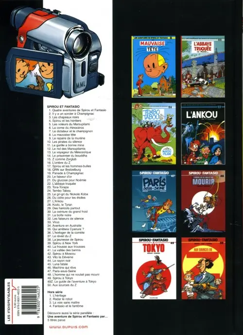 Verso de l'album Spirou et Fantasio Tome 44 Le Rayon noir