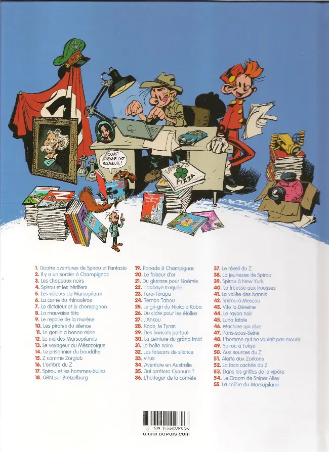 Verso de l'album Spirou et Fantasio Tome 34 Aventure en Australie