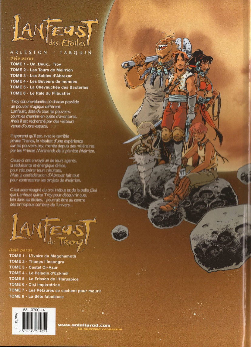 Verso de l'album Lanfeust des Étoiles Tome 2 Les Tours de Meirrion