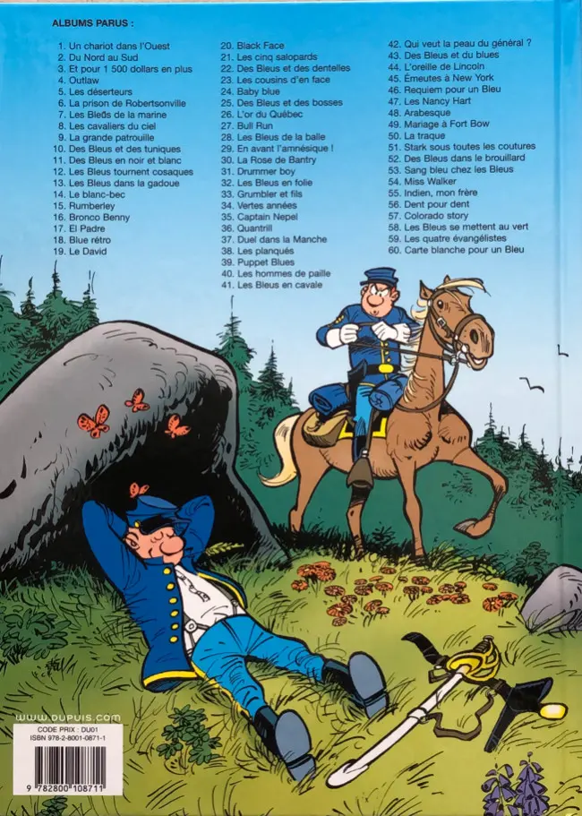 Verso de l'album Les Tuniques Bleues Tome 14 Le blanc-bec