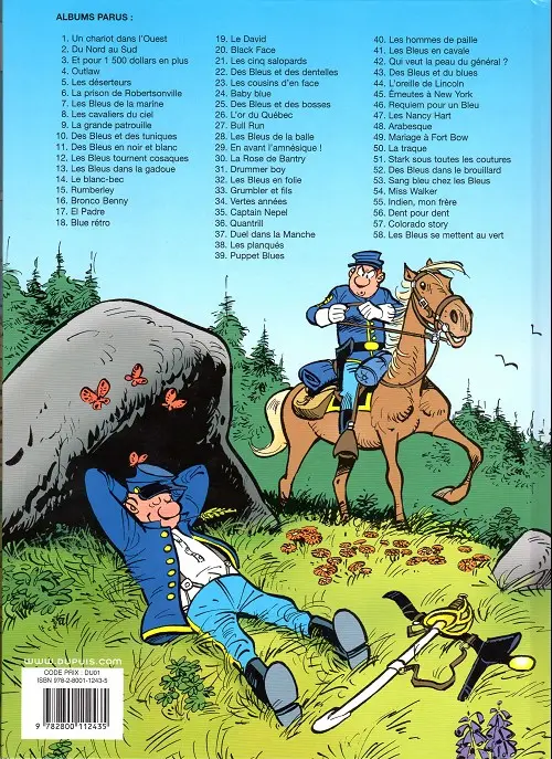 Verso de l'album Les Tuniques Bleues Tome 24 Baby Blue
