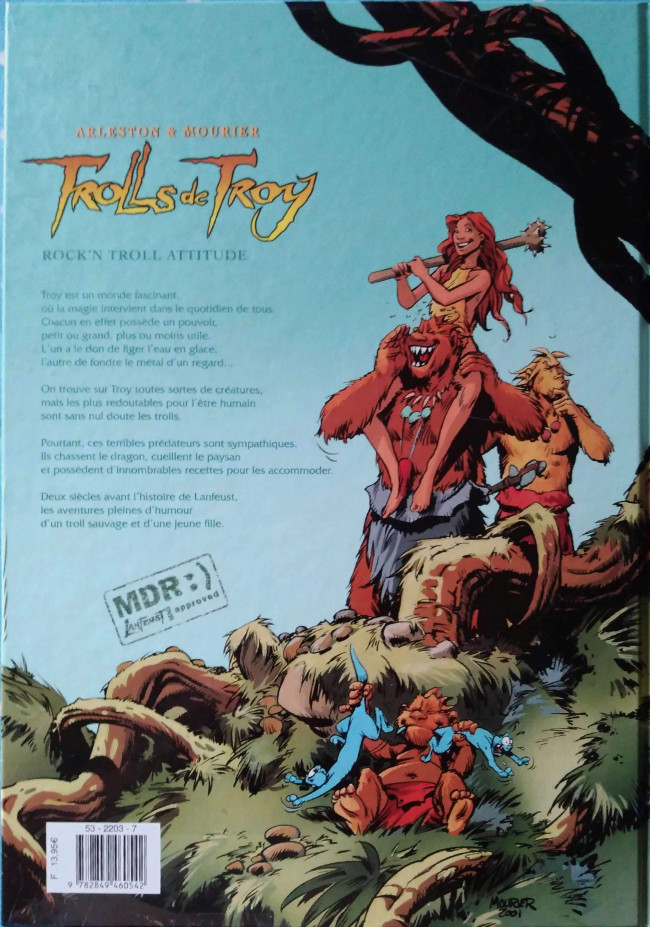 Verso de l'album Trolls de Troy Tome 8 Rock'n Troll attitude