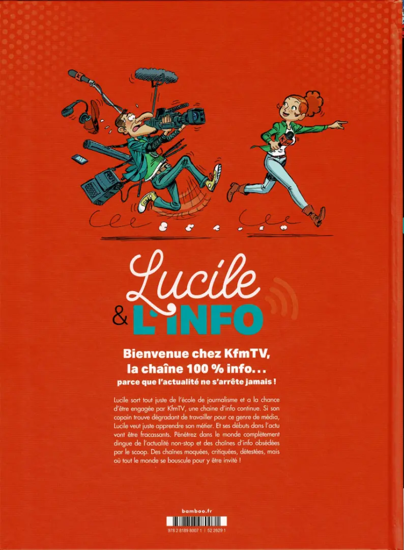 Verso de l'album Lucile et l'info Tome 1
