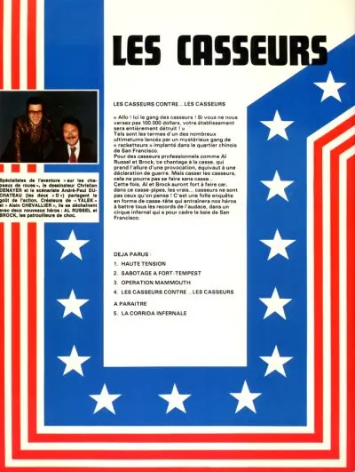 Verso de l'album Les Casseurs Tome 4 Les casseurs contre...les casseurs