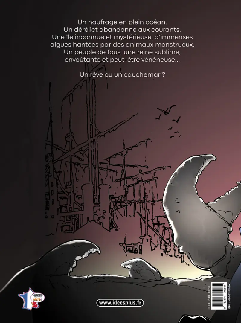 Verso de l'album Une aventure de Dampierre et Morrisson / Sargasses Le Cimetière des Sargasses
