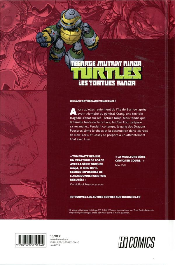 Verso de l'album Teenage Mutant Ninja Turtles - Les Tortues Ninja Tome 8 Vengeance - Première Partie