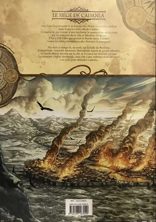 Verso de l'album Elfes Tome 9 Le siège de cadanla