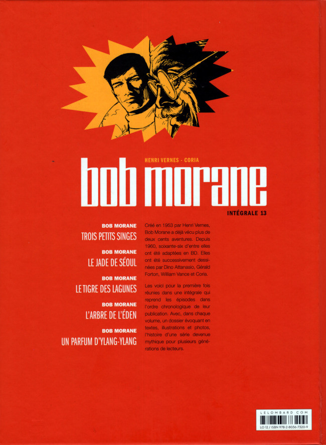 Verso de l'album Bob Morane Intégrale 13