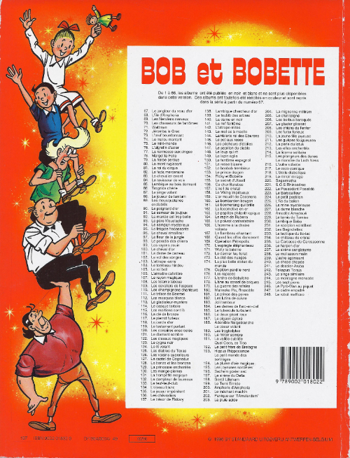 Verso de l'album Bob et Bobette Tome 197 La sirène du delta